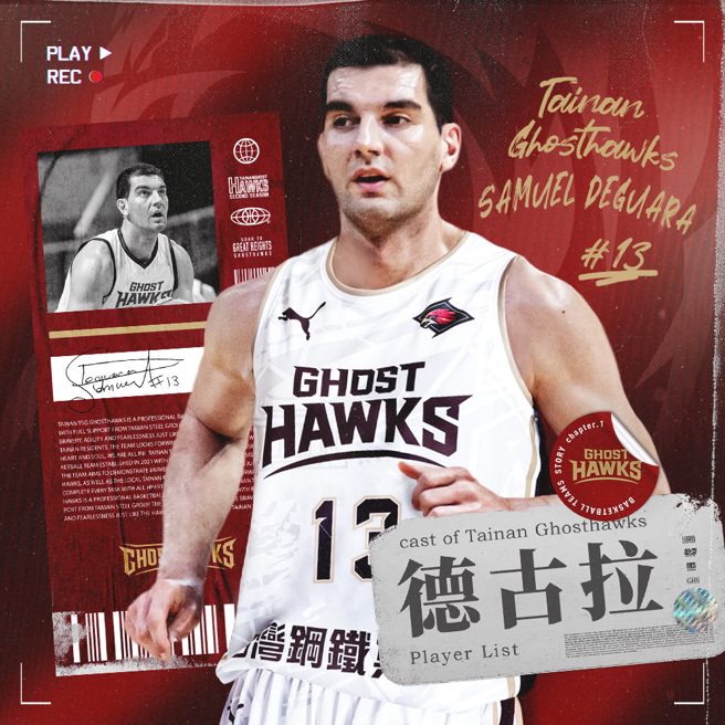 台南台钢猎鹰宣布签下「马尔他巨兽」德古拉巩固球队禁区战力。（台南台钢猎鹰提供）