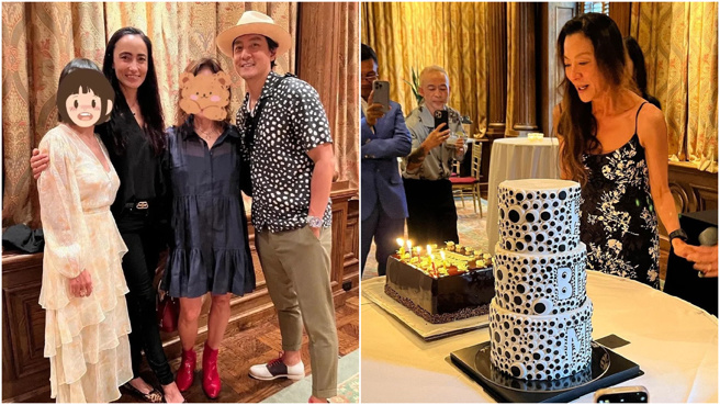 楊紫瓊的生日趴上男神吳彥祖也出席慶生。(圖/微博)