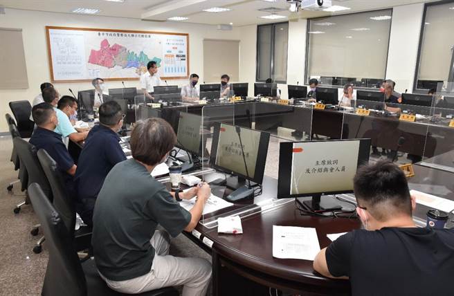 中檢9日在大雅警分局舉辦選舉查察分區座談會，宣示查察賄選決心。（台中地檢署提供／陳淑芬台中傳真）