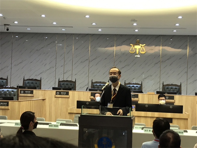 司法院长许宗力致词。台北地院提供 