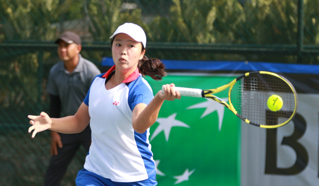 李亞芯在金恩盃處女秀只丟1局。（四維體育推廣教育基金會提供）