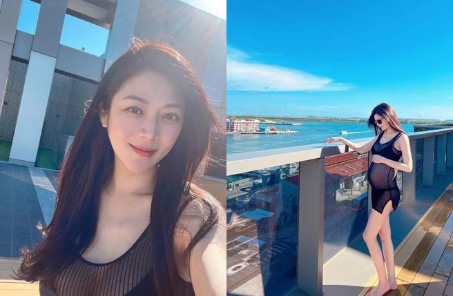 张熙恩怀胎8月仍身材火辣。(图／取自张熙恩脸书)