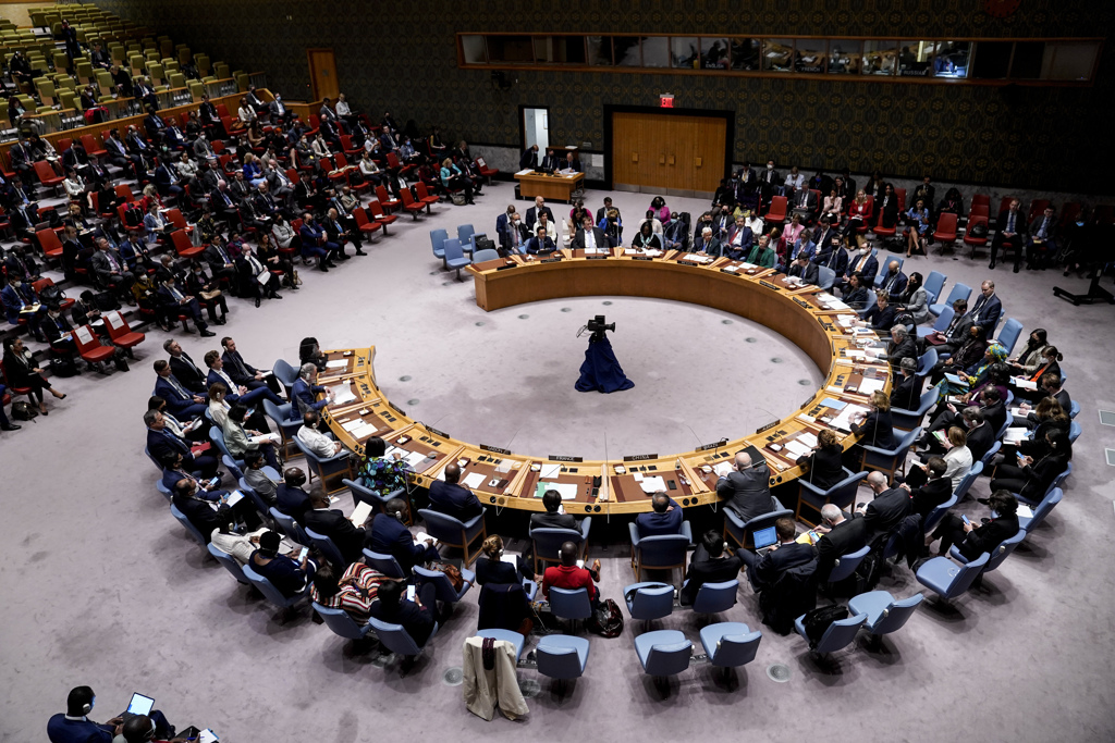 5月底联合国安理会召开关于全球粮食不安全和冲突会议资料照。（美联社）(photo:ChinaTimes)