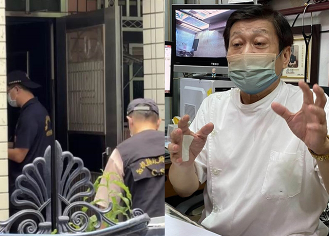 南投市疑似凶杀命案，男性移工仲介家中身亡，警方进行搜证。（民眾提供）