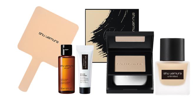 统一时代百货台北店的shu uemura 植村秀 无极限定妆王，价值5516元，特价3465元。（统一时代百货台北店提供）