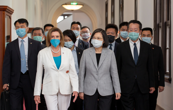 美國眾議院長裴洛西來台。（中新社）
