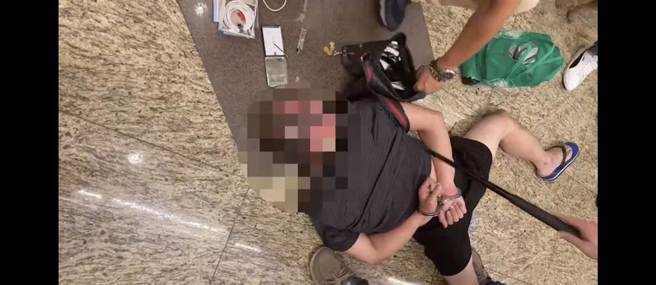 林嫌在日租套房被逮。（翻攝照片／高雄洪靖宜傳真）