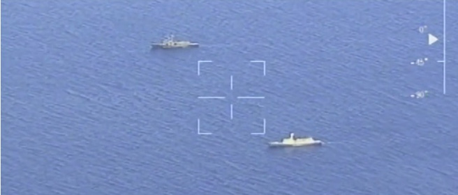 解放军连日实弹军演，国军也第一时间进行监控。（图／翻摄自国防部发言人YT）