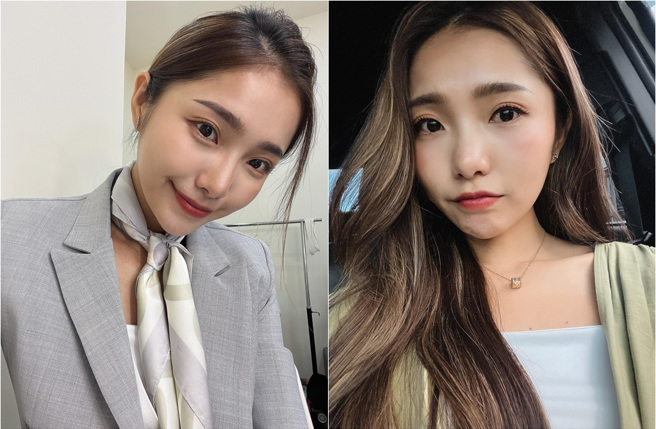 杨净宇骑车为看导航，不甚自撞停在路边的货车，导致溅血受伤。(取材自杨净宇脸书)