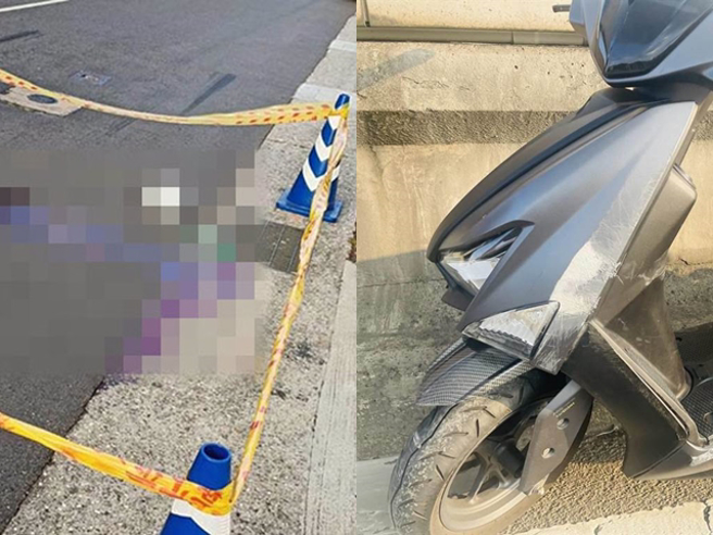 骑士摔落民权大桥，目前外界推断酿祸原因可能为该路段设有桥梁伸缩缝，或是桥上侧风太大，也不排除是确诊导致身体不适才出意外。（翻摄自记者爆料网）