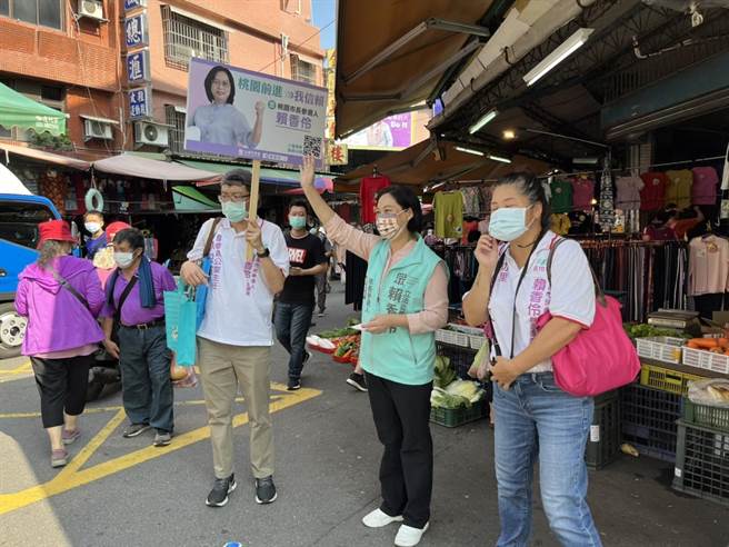 最新民调显示年轻人支持度超过林智坚，民眾党桃园市长参选人赖香伶直呼，林智坚至今否认抄袭令大眾失望。（陈梦茹摄）