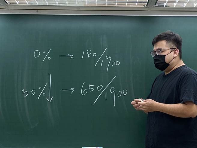 升学专家蓝天予解析，今年大考分发，有180系组招生挂0。（林志成摄）