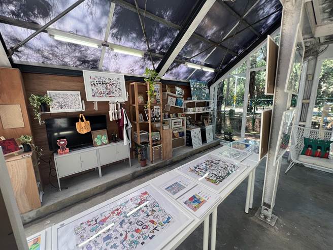 设于台南市安平区渔光岛瑞復益智中心的慢漫小画室。（洪荣志摄）