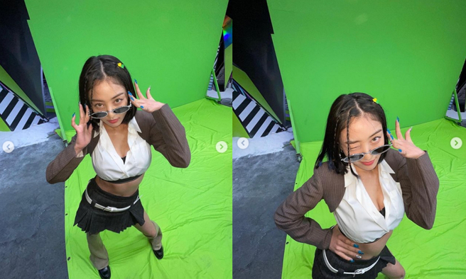 志效再露超辣身材。(图/ 摘自TWICE志效IG)