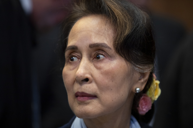 缅甸前实质领袖翁山苏姬（Aung San Suu Kyi）。(图/美联社)  