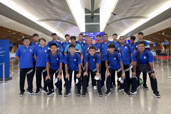 中华U18男排队。(中华排协提供)
