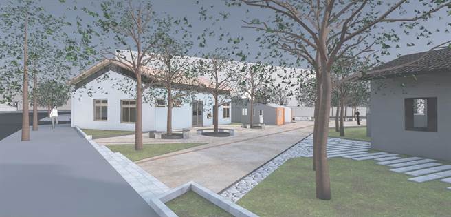 台中市清水眷村原诊疗所空间将进行修復，图为修復模拟图。（港区艺术中心提供／陈淑娥台中传真）