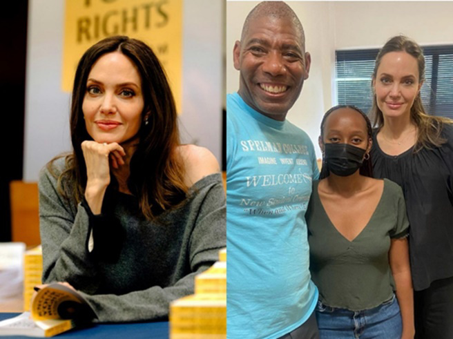 裘莉亲自送养女去念大学。（图/摄取自pelotondad214 、angelinajolie IG）