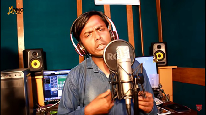 阿隆姆憑藉其魔性唱腔走紅網絡。（圖／翻攝自Hero Alom OFFICIAL YouTube頻道）