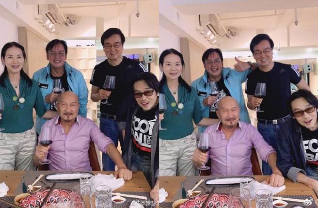 鄭文雅驚喜現身替譚詠麟慶生。(圖／取自譚詠麟微博)