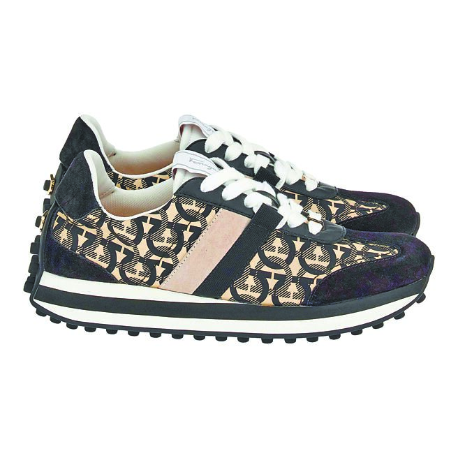 GANCINI花纹运动鞋，2万6900元。（Salvatore Ferragamo提供）