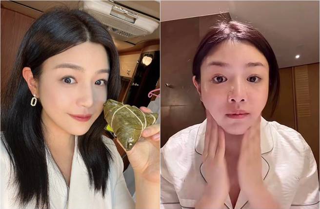 陳妍希公開卸妝影片。（圖／取材自陳妍希微博、抖音）