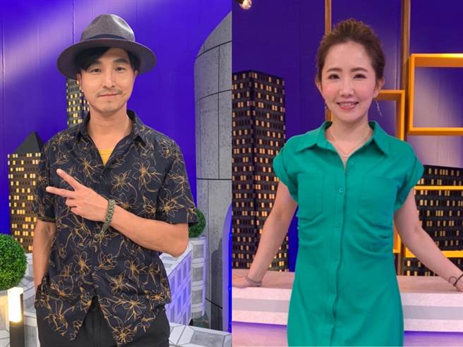 王少伟（左）遭逼问与谢忻交往的可能性。（卫视中文台提供）