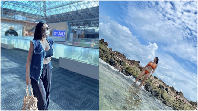 林采緹近日去普吉島旅遊，曬出辣照。(圖/林采緹 臉書)