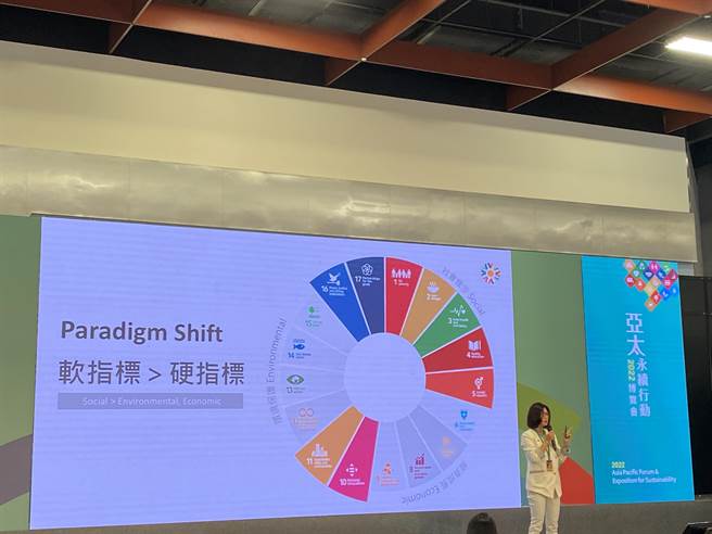 饶庆钰表示，不论是个人、学生、企业或政府，自愿才能形成合作关系，不要等有规范了再来做。（李柏澔摄）