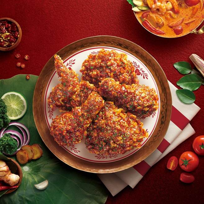 肯德基限时推「冬荫功坤咔香辣脆鸡」，只卖到9月5日。（肯德基提供）