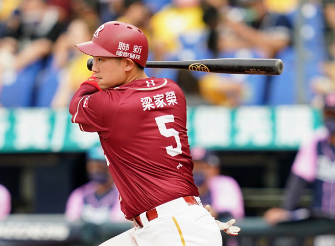 乐天桃猿梁家荣。（资料照，乐天桃猿提供）