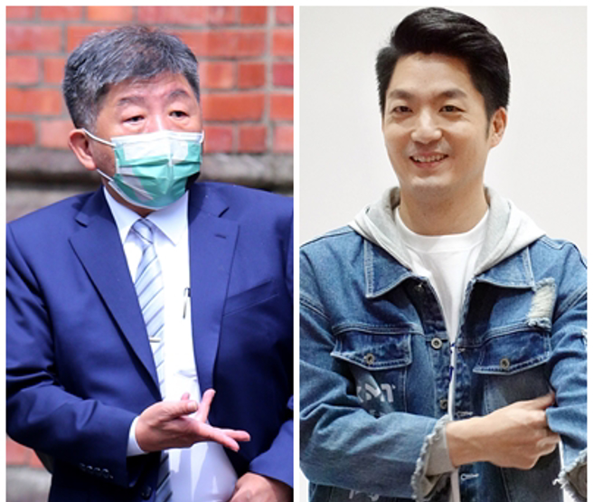 陈时中（左）、蒋万安。（资料照片）