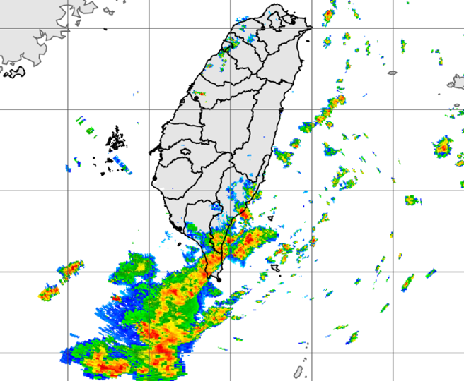全台天气稳定，高温上看38度，仅东南部、恒春半岛有雨。（中央气象局提供）