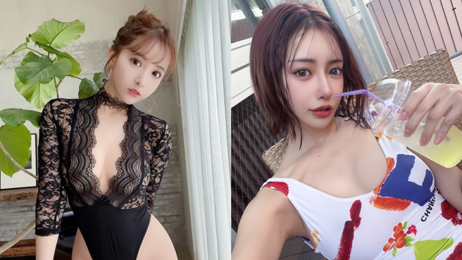 明日花绮罗近日除了传出恋情，还与好姊妹三上悠亚一同拍片辣晕粉丝。（图／twitter@asukakiraran、yua_mikami）