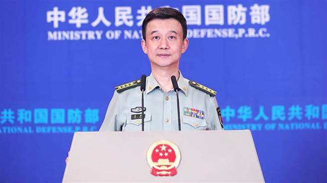 大陆国防部新闻发言人吴谦。（摘自大陆国防部官网）