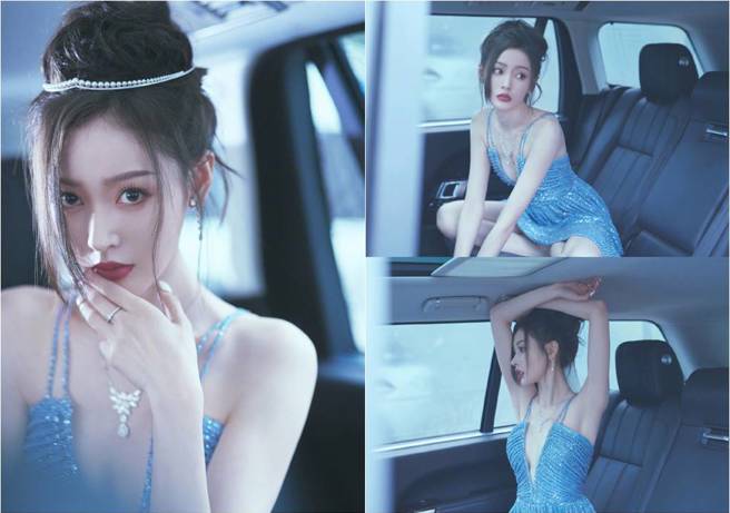 张天爱晒照强调：「骨头天生的」。（图／取材自微博）