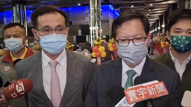 前新竹市长林智坚退选改由立委郑运鹏接棒，桃园市长郑文灿表示，桃园队快速变换队形有信心获胜。（陈梦茹摄）