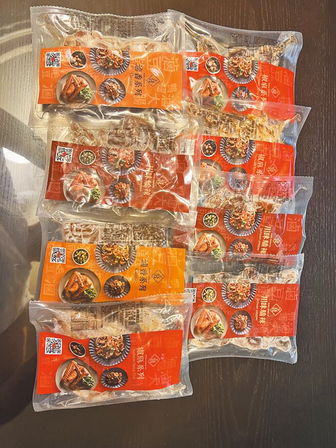 王长发新推的小包装凉滷食品，宅配到家好方便。图／陈至雄