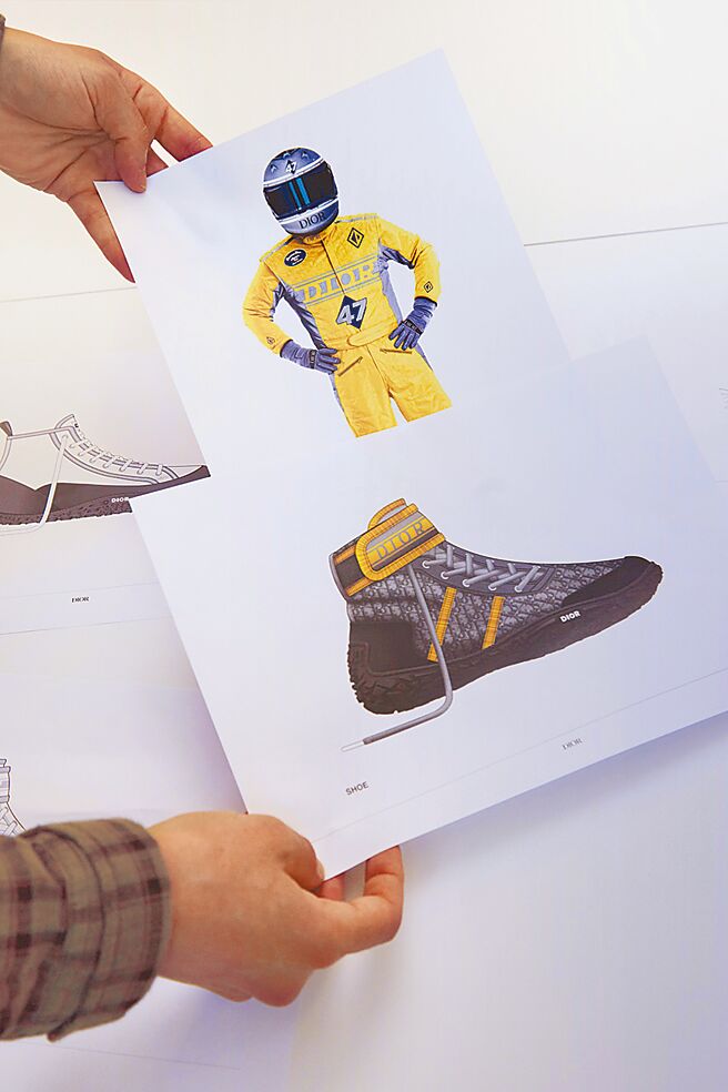 设计草稿细节图。（Dior提供）