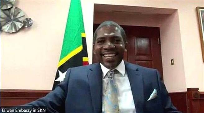 圣克里斯多福及尼维斯新任总理德鲁(外交部提供)