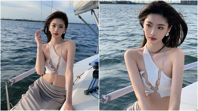 1saye（叶逸）曾自曝整形经验，凭着清新有气质的脸蛋在网红中脱颖而出，拥有128万的粉丝追踪。(图/1saye 微博)