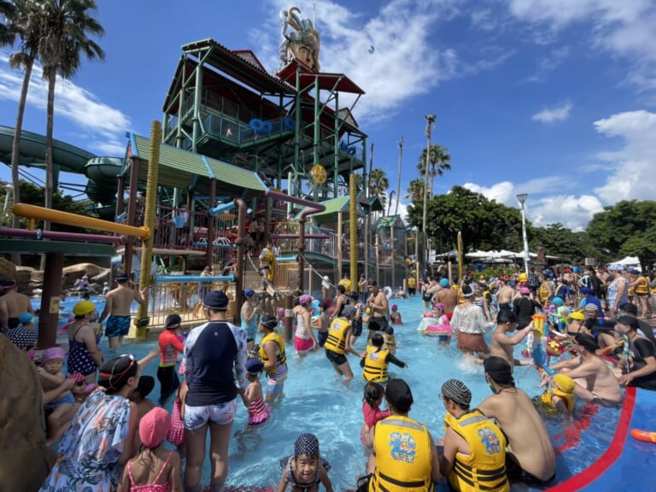 马拉湾水上乐园广受喜爱的亲子设施「阿酋湾」。（丽宝乐园渡假区提供）
