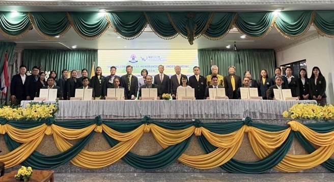 龍華科大攜手泰國高中聯盟7所學校，樹立跨區域學術合作新模式。（校方提供）