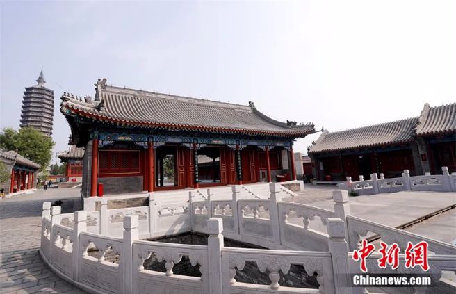 位於北京通州的「三教廟」建築群。（中新社）