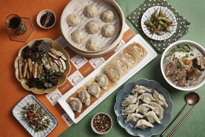 「九初」 主打流心脆皮煎饺的家常文青麵食馆。（这一锅餐饮集团提供／冯惠宜台中传真）