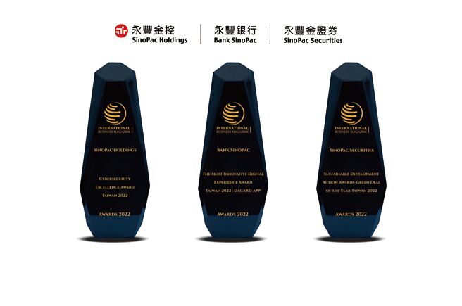 永丰金控及子公司接连荣获两家国外媒体的六项大奖。图／永丰金控提供
