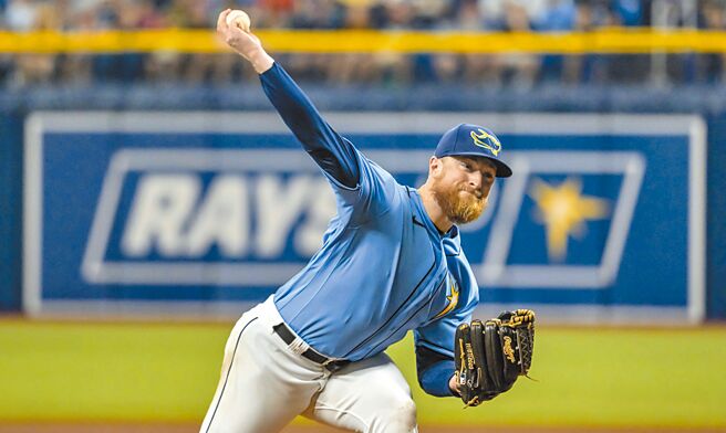 拉斯穆森的「完全比赛」直到9局上才宣告破功。（美联社）