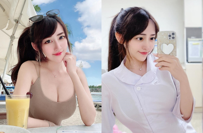 怡葶被封最美护理师。（图／翻摄自elle50829 IG）