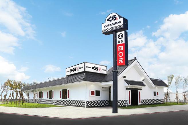 藏寿司台南开元路店8月23日试营运，土藏屋造型店铺很抢眼。图／藏寿司