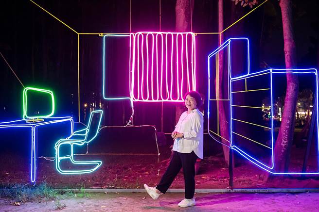 23.5°N以「裸视3D艺术」布置家的场景。（嘉义市政府提供∕吕妍庭嘉义传真）